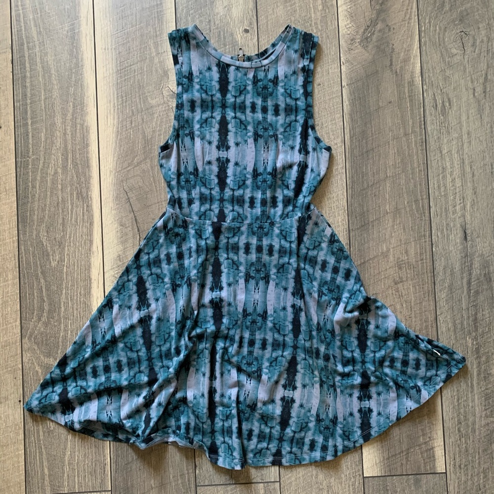 Vans Blue Watercolor Skater Dress